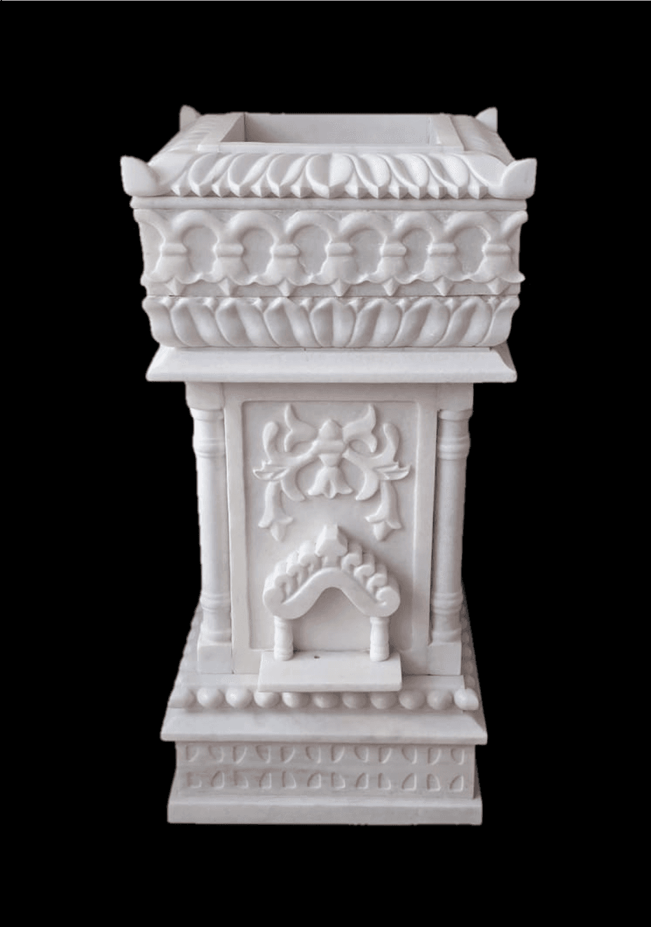 Makrana Marble Tulsi Ghamla / Pot